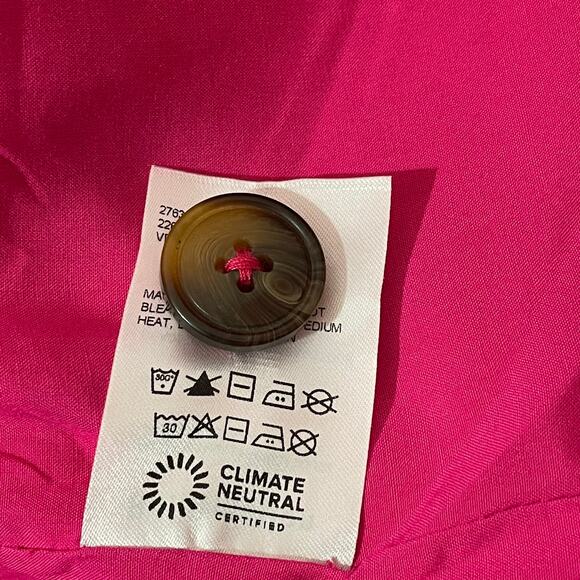 NWT Reformation Stacey Linen Blazer - Corvette Pink - XL - Picture 11 of 14